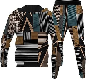 Ensemble de survêtement 2 pièces pour hommes de haute qualité personnalisé en gros à la mode graphique à manches longues à capuche et Jogging survêtement Logo hiver - Product Image 5