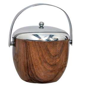 Meilleures ventes de seaux à glace d'usine Vente en gros d'extérieur en plastique à double paroi en acier inoxydable champagne Ice Cooler Cube - Product Image 1