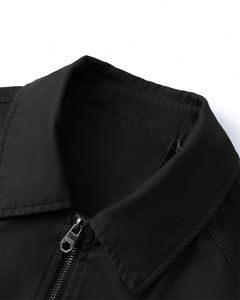 Chaqueta Bomber para Hombre, 100% Algodón, Diseño Invernal, Doble Cremallera, Logotipo Personalizado, Lavado Desgastado, Impermeable, Precio al por Mayor, 2026 - Product Image 2