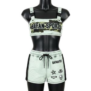 ชุดบิกินี่พรีเมียมสำหรับผู้หญิง ผ้าโพลีเอสเตอร์ผสมสแปนเด็กซ์ ยืดหยุ่นได้ 220 GSM สีมิ้นท์ แต่งผ้าตาข่าย พิมพ์ลายโลโก้ - Product Image 1