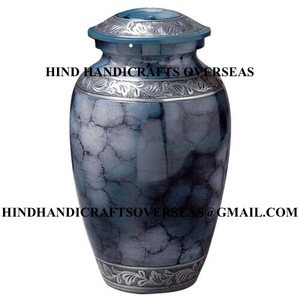 Urna de cremación de latón blanco con estampado floral de tamaño personalizado HHO para cenizas humanas y de mascotas, urna de recuerdo personalizada - Product Image 6