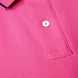 Camiseta Polo de manga corta de poliéster de marca logotipo bordado personalizado liso para hombres camiseta Polo en blanco - Product Image 3