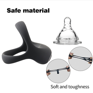 Nuovo Anello Vibrante Triangolare per Uomo con Blocco Sperma, Ricaricabile USB, Massaggiatore in Silicone ABS IPX6, 10 Frequenze, Senza Effetti Collaterali - Product Image 6