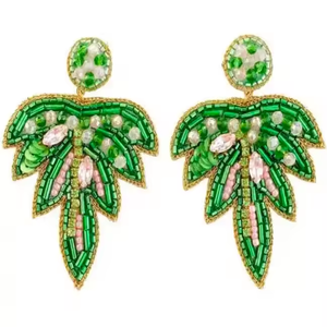 Boucles d'oreilles en forme de casquette perlée à la main à la mode bijoux pour femmes utilisation décontractée boucles d'oreilles parties par MD artisanat - Product Image 3