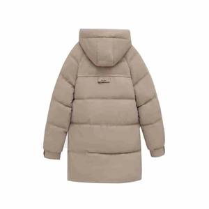 Chaqueta de cuello de bufanda de Invierno para mujer, abrigos de algodón de burbujas sueltos sólidos gruesos y cálidos, Parkas acolchadas negras para mujer, prendas de vestir informales - Product Image 1