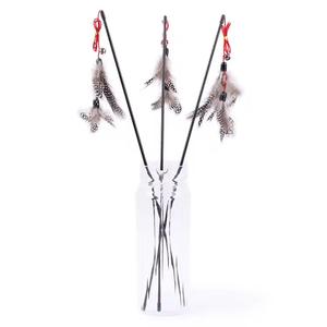 2025 Neues Design Umwelt freundlicher doppels chich tiger Federkatzen-Teaser-Zauberstab mit Glocke Lustiges modernes & modisches Katzen spielzeug China Hersteller - Product Image 4