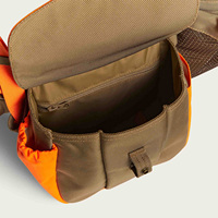 Chaleco de Caza Ligero de Poliéster y Algodón para Aves Acuáticas con Correas Utilitarias, Chaleco de Caza Color Naranja Brillante para Guía de Caza