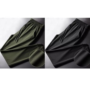Pantalon de fitness pour hommes, ample, élastique, en maille, respirant, décontracté, mince, à séchage rapide, pour l'été - Product Image 4