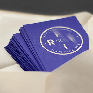 Sang trọng màu xanh lưỡi trắng kinh doanh thẻ tên in ấn Màu xanh lưỡi đã ghé thăm thẻ kinh doanh thẻ với <span class=keywords><strong>logo</strong></span> - Product Image 4