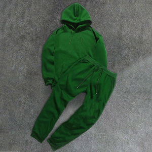 Ensemble de survêtement sportif pour homme, sweat-shirt et pantalon de survêtement, design léger et ample, imprimé avec un logo personnalisé, streetwear, 220g, 100% coton - Product Image 2