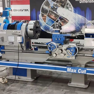 durable 7 feet lathe machine manufacturer in Haryana 52 mm spindle <b>bore</b> high precision metal turning <b>tool</b> room workshop OEM - Product Image 2