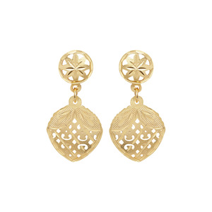 Ensemble de pendentifs en or Cadeau pour femme Ensemble de pendentifs en or Bijoux de mode en cuivre et laiton chapado en oro oro laminado - Product Image 4