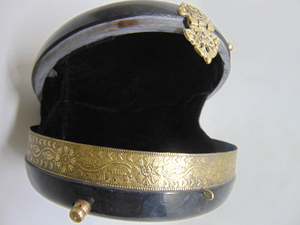 Hot product gold Resin Acrylic Round Box <b>Clutch</b> & Purse Elephant Metallic black Brass - Product Image 4