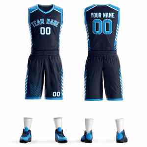 100% Material de poliéster uniforme de baloncesto de alta calidad mejor diseño personalizado ropa deportiva al aire libre uniforme de baloncesto - Product Image 1