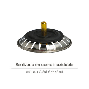 Valvola a cassetto per lavello in acciaio inossidabile 0,8 cm. - Product Image 3