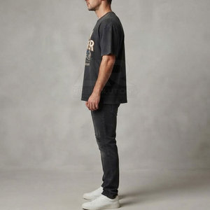 เสื้อยืดโอเวอร์ไซส์ดีไซน์ทันสมัย สตรีทแวร์ ออกแบบเองได้ ใส่ชื่อได้ ทรงปกติ สวมใส่สบาย ผลิตจากผ้าฝ้าย 100% เป็นมิตรต่อสิ่งแวดล้อม - Product Image 5