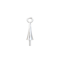 925 argent caution avec petite broche et boucle fabricant en gros en argent Sterling résultats composants fournitures