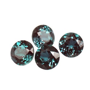 Piedras Sueltas de Alejandrita Creada en Laboratorio de Calidad de Exportación, 5 MM, Redondas, Facetadas, con Fuerte Cambio de Color, Certificadas, para Joyería - Product Image 5