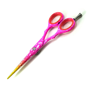 Tijeras Profesionales de Peluquería Rosadas de 6 Pulgadas, Acero Inoxidable, Borde Dentado, para Salón, DIY, OEM, Venta al por Mayor - Product Image 3