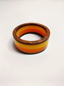 Custom New Design Epoxy Resin Jewelry Real Flowers <b>Charm</b> Wood Resin Cuff <b>Bracelet</b> Bangle - Product Image 6