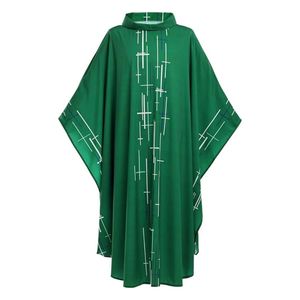 Conception de logo personnalisé Robe de père noire pour prêtres Soutane conçue avec des détails élégants de coupe classique - Product Image 4