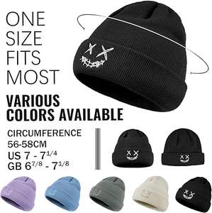 Bonnet tricoté avec logo personnalisé élégant vente en gros bonnet à la mode bonnet chaud d'hiver bonnets brodés pour les acheteurs de boutiques - Product Image 5