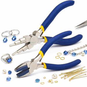Ensemble d'outils professionnels pour la fabrication de bijoux, pour le perlage, l'enroulement de fil et les travaux artisanaux, pinces en acier inoxydable - Product Image 5