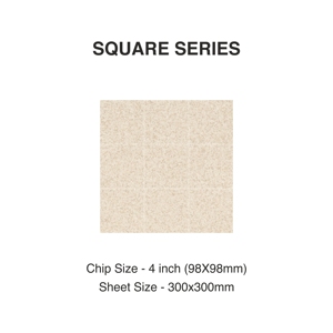 Carrelage de mosaïque en porcelaine Fullbody Abricot 98mm | Carreau de céramique carré pour mur et sol intérieur extérieur - Product Image 2