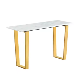 Room Floor Decorative Antique Metal Brass Rectangular Furniture Decorative Metal <b>Console</b> <b>Tables</b> With <b>Marble</b> <b>Table</b> Top Hot Seller - Product Image 5