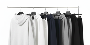 ชุดฮู้ดดี้แทรคสูทผู้ชาย ระบายอากาศได้ดี สำหรับฤดูใบไม้ร่วง สั่งทำได้ ไซส์พลัส สไตล์สปอร์ต มีฮู้ด น้ำหนักปานกลาง มีกระเป๋าซ่อน ผลิตจากโพลีเอสเตอร์/คอตตอน กางเกงจ็อกเกอร์ - Product Image 4