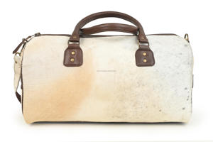 Sac de voyage de luxe en cuir véritable avec fourrure, grande capacité, léger et portable, pour week-end ou nuitée LHODB-0111 - Product Image 2