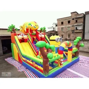 Terrain de jeu gonflable Minions - Grand équipement d'amusement extérieur pour enfants - Product Image 2