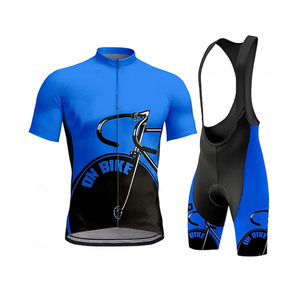 Conjunto de Jersey y pantalones cortos de ciclismo para hombre personalizado de alta calidad, diseño de ciclistas de bicicleta de beneficio, uniforme de ciclismo transpirable de secado rápido - Product Image 5