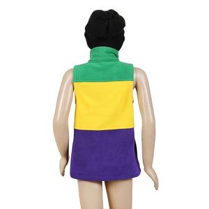 mom and me Mardi Gras Sherpa <b>Fleece</b> <b>Vest</b> jacket 2024 <b>Men</b> <b>Vest</b> Jacket Autumn Winter Big Size <b>Vest</b> Jacket Sleeveless - Product Image 5
