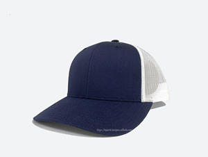 Fabriqué en usine au Vietnam Logo de couleur personnalisé Casquette de camionneur à dos en maille bleu marine Performance Casual Street Wear Utilisation en extérieur Tout le monde - Product Image 2