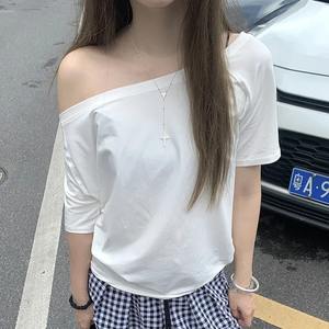 Camisetas para Mujer, Sólidas, Simples, Casuales de Verano, de Manga Corta, Combinables con Todo, Ropa Estética para Chicas Jóvenes - Product Image 2