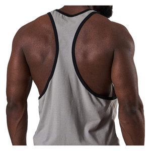 Débardeur à séchage rapide pour hommes, 90% polyester, 10% Spandex, sublimation, adapté à la musculation, sport, tissage tricoté, grande taille - Product Image 4