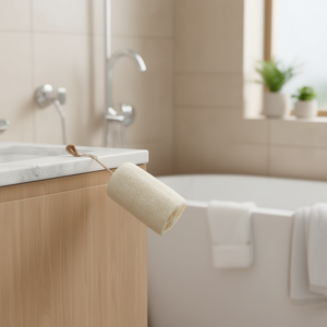 Éponge exfoliante en loofah personnalisée, accessoires de bain et de toilette sur mesure - Product Image 3