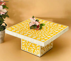 Support de gâteau en marbre élégant 2025 support de gâteau en incrustation d'os de haute qualité meilleurs outils de gâteau de qualité - Product Image 4