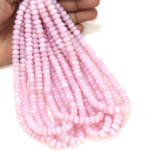 Cuentas Redondas de Ópalo Rosa Malva Claro: Calidad AAA, 6-9 mm - Product Image 5