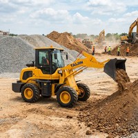 Minipala Gommata 1500KG - Trattore Multifunzione Diesel Idraulico con Caricatore Frontale, Motore da 58kW e Pompa per Edilizia e Agricoltura