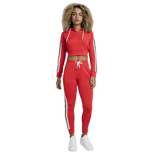 Chándal deportivo personalizado de alta calidad para mujer, nuevos deportes de moda, trajes de entrenamiento de invierno, 100% poliéster sólido ecológico - Product Image 1