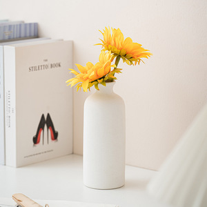 Vase en céramique, vases à fleurs pour la décoration, vases décoratifs modernes de style bohème et de ferme pour l'herbe de la pampa et les fleurs séchées, finition vieillie - Product Image 4