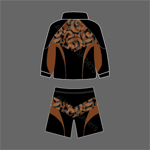 Tendance 2025 personnalisé hommes imprimé Nylon respirant coupe-vent costume en gros couleur bloc ensembles courts fermeture éclair complète Streetwear - Product Image 2