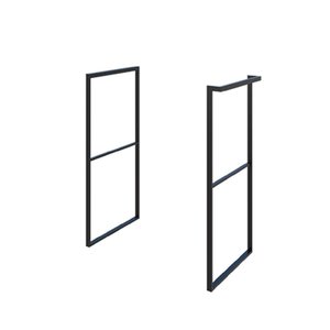 Support d'armoire HERA noir mat avec ou sans barre porte-serviettes 7960S/7920S - Product Image 1