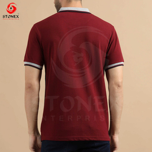 Custom Logo Men Polo T-shirt Cotton Polyester With Logo Design Short Sleeve Polo <b>TShirts</b> - Product Image 2