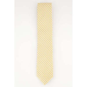 Michael Kors Men's Classic Neck <b>Tie</b> Yellow Geometric Design Regular Size <b>Polyester</b> <b>Tie</b> - Product Image 1