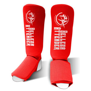 Protège-tibia en tissu élastique personnalisable de haute qualité Kickboxing Shin Protecteurs pour karaté MMA boxe Muay Thai Training - Product Image 6