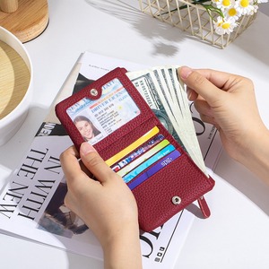Ando Bag Genuine Cowhide Leather <b>Small</b> Bifold <b>Wallet</b> with Zipper Coin Pocket Card Slots and ID Window - Product Image 5
