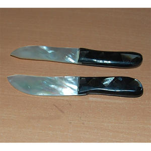 Couteau art fom nacre coquillage BIJOUX Cuillère et fourchette Motif perle blanche naturelle et réception - Product Image 3